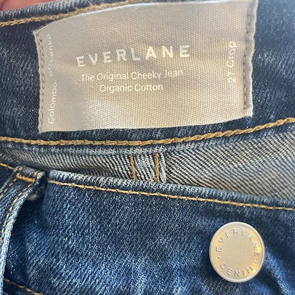 Everlane Original Cheeky Jean - Crop - Washed Midnight (27) - Picture 5 of 7
